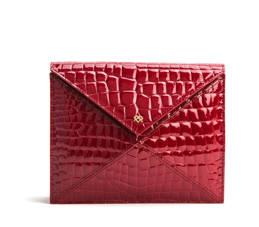 GUNAS NEW YORK About Last Night - Red Vegan Clutch - LOLA LUXE