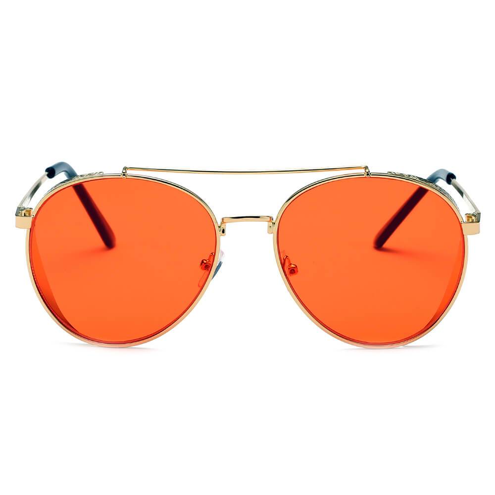 LAREDO | Modern Aviator Brow Bar Aviator Fashion Sunglasses - lolaluxeshop