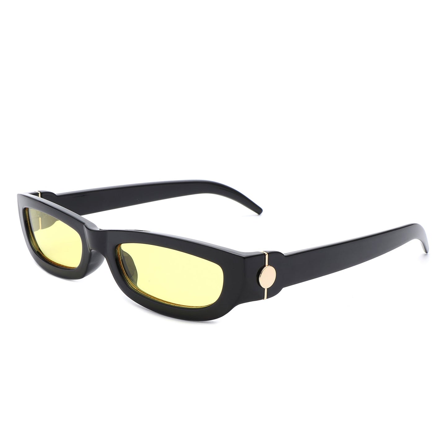 Skybloom - Rectangle Retro Slim Tinted Narrow Sunglasses - lolaluxeshop