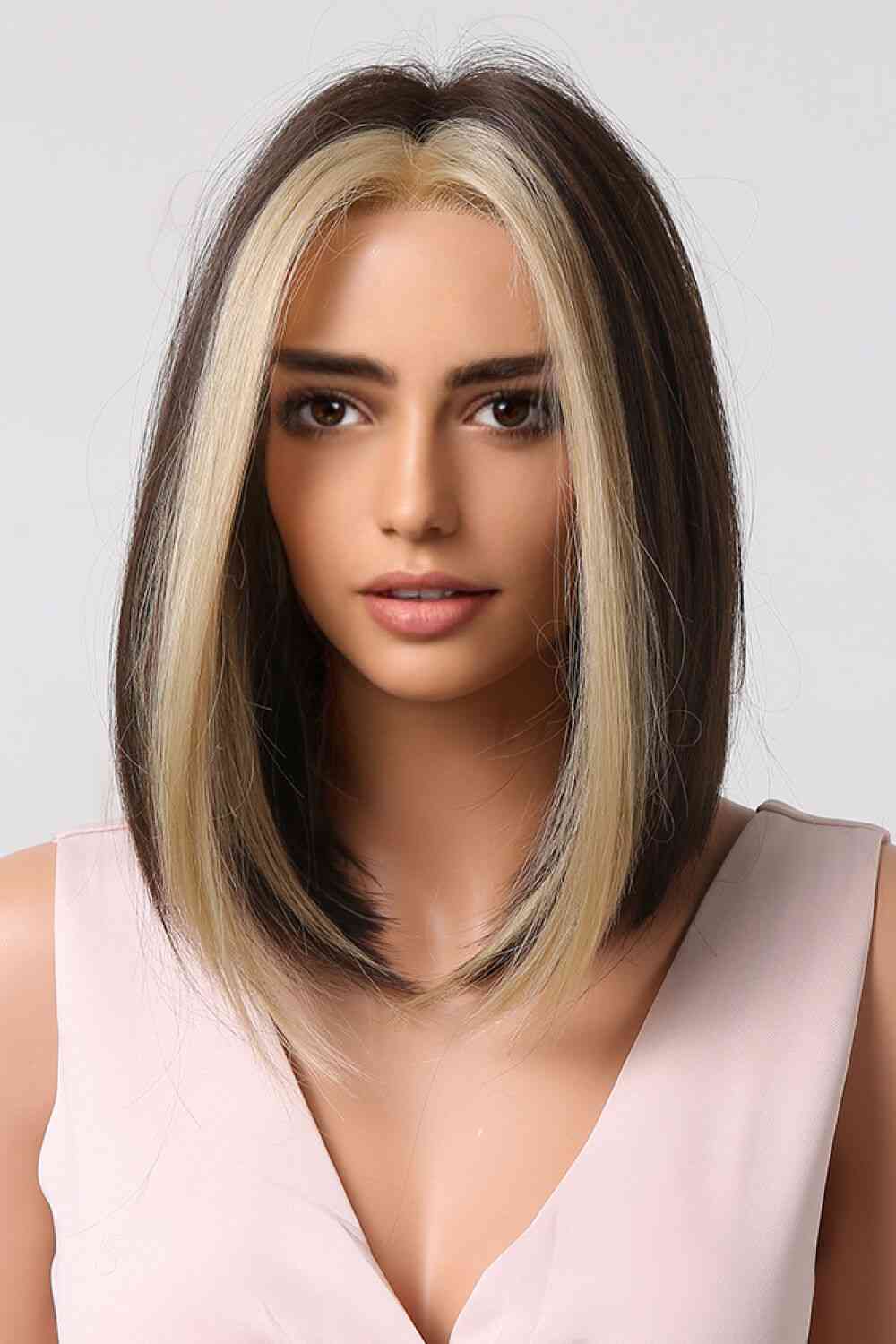 13*1" Full-Machine Wigs Synthetic Mid-length Straight 9" - lolaluxeshop