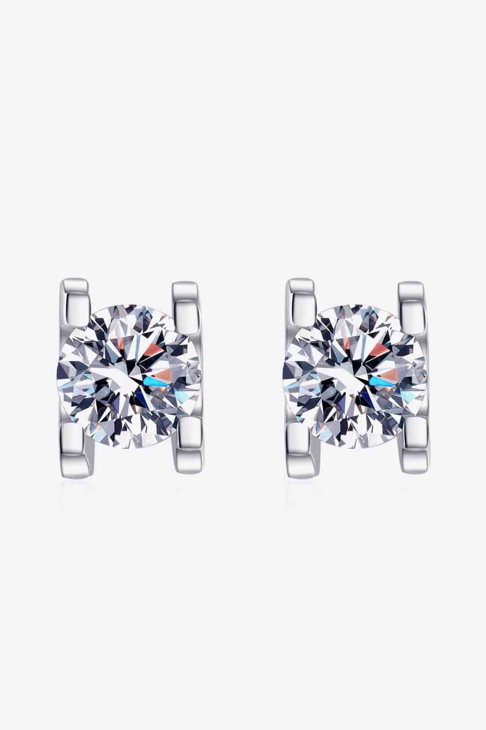 Limitless Love 1 Carat Moissanite Stud Earrings - lolaluxeshop