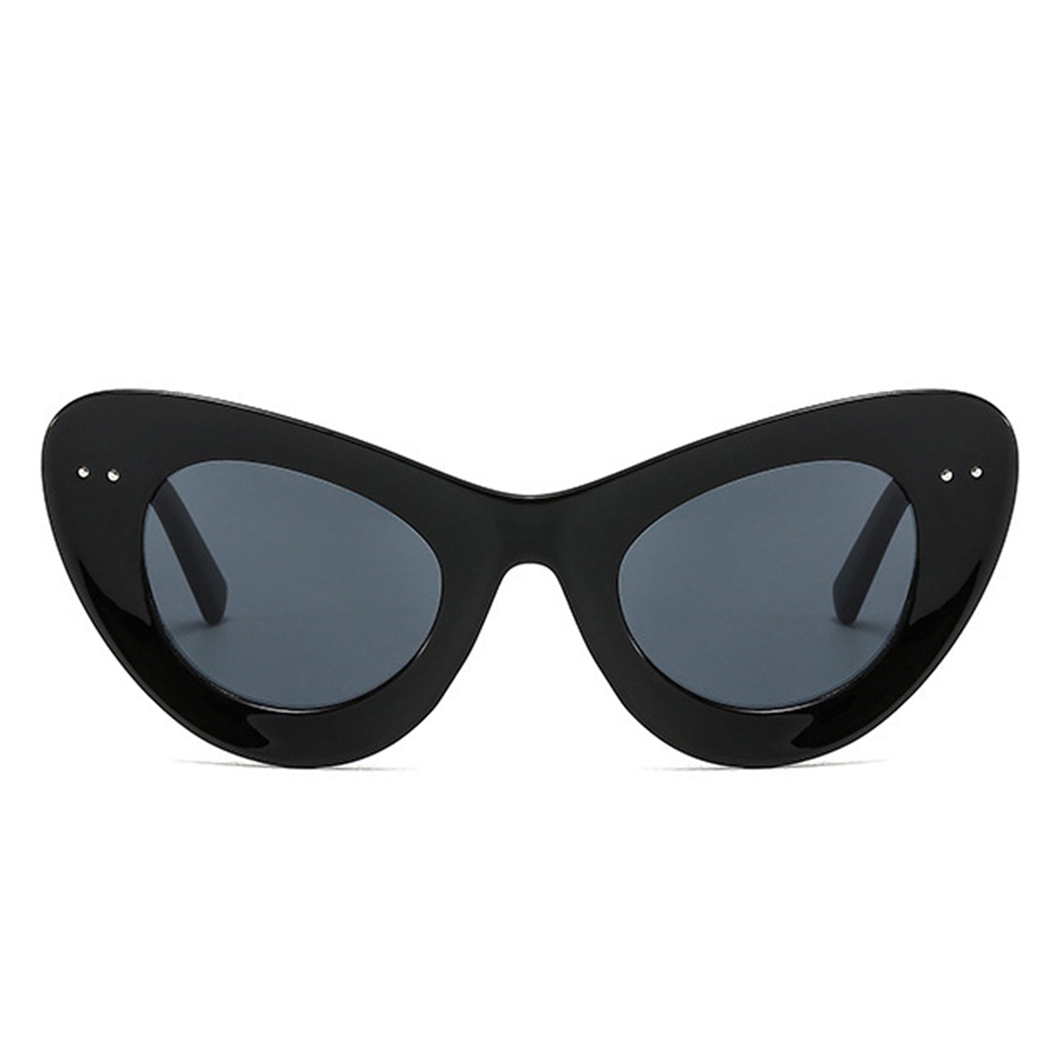 Luminara - Women Fashion Retro Round Cat Eye Sunglasses - lolaluxeshop