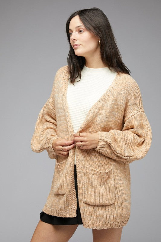 KNIT LONG SLEEVE CARDIGAN - LOLA LUXE