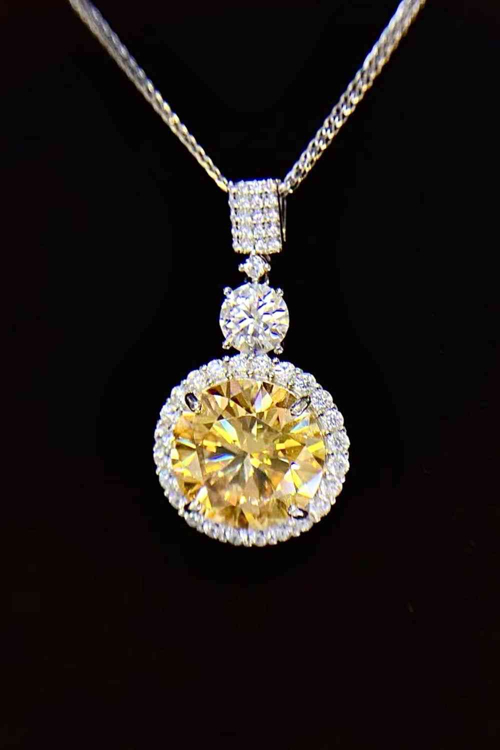 6 Carat Moissanite Pendant Necklace - lolaluxeshop