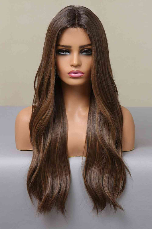 13*2" Lace Front Wigs Synthetic Long Wave 26" Heat Safe 150% Density - lolaluxeshop