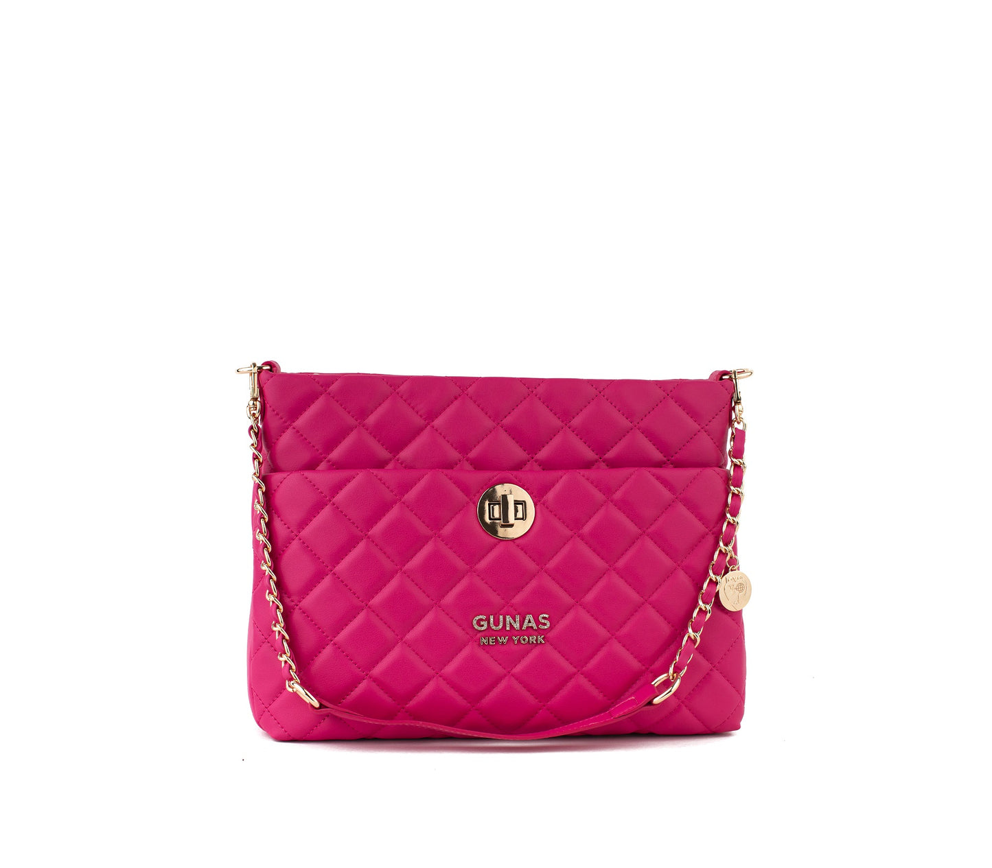 Koi - Pink Quilted Vegan Leather Purse - lolaluxeshop