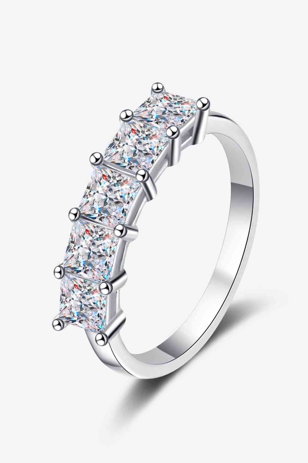 Romantic Surprise 2 Carat Moissanite Rhodium-Plated Ring - lolaluxeshop