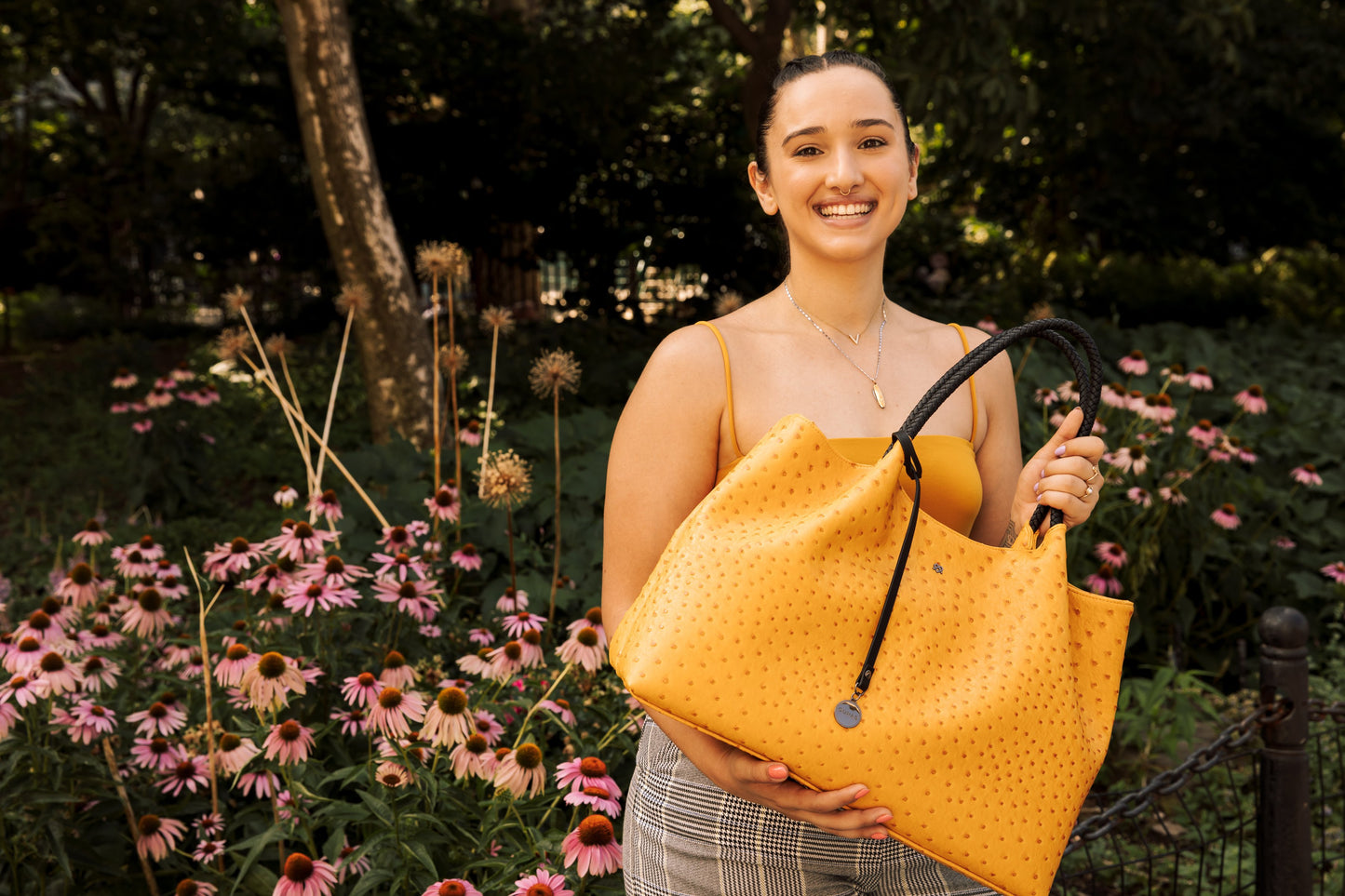 Naomi - Hot Pink Vegan Leather Tote Bag - lolaluxeshop