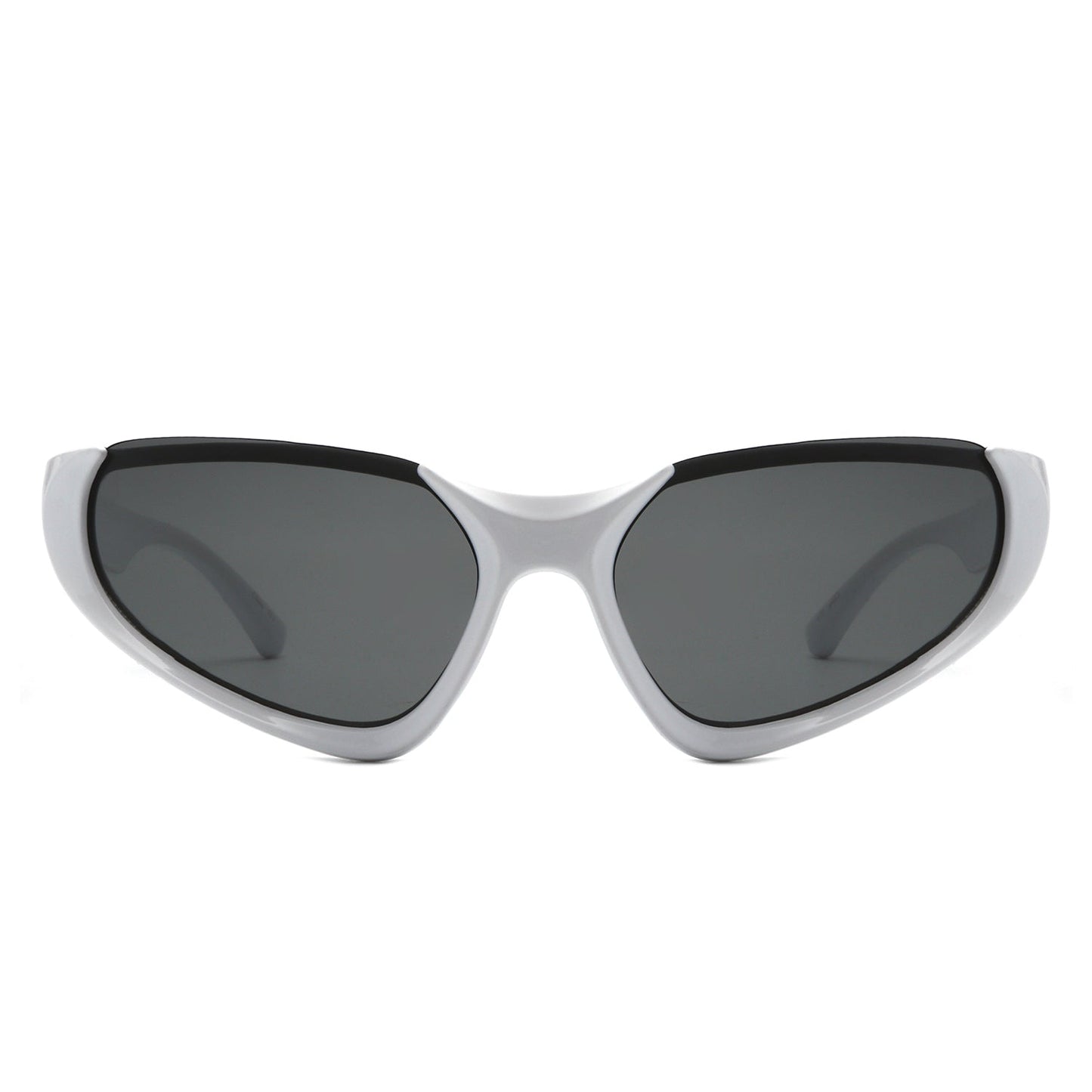 Dazzling - Rectangle Retro Fashion Wrap Around Sunglasses - lolaluxeshop