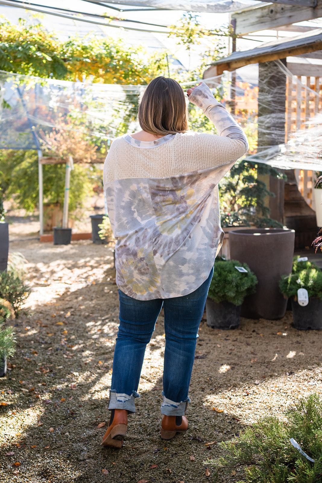 Happy to Be Here Tie Dye Top - LOLA LUXE