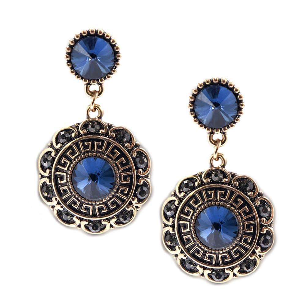 Bloom Earrings-Sapphire - LOLA LUXE