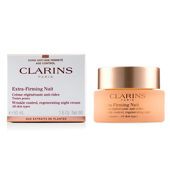 CLARINS - Extra-Firming Nuit Wrinkle Control, Regenerating Night Cream - lolaluxeshop