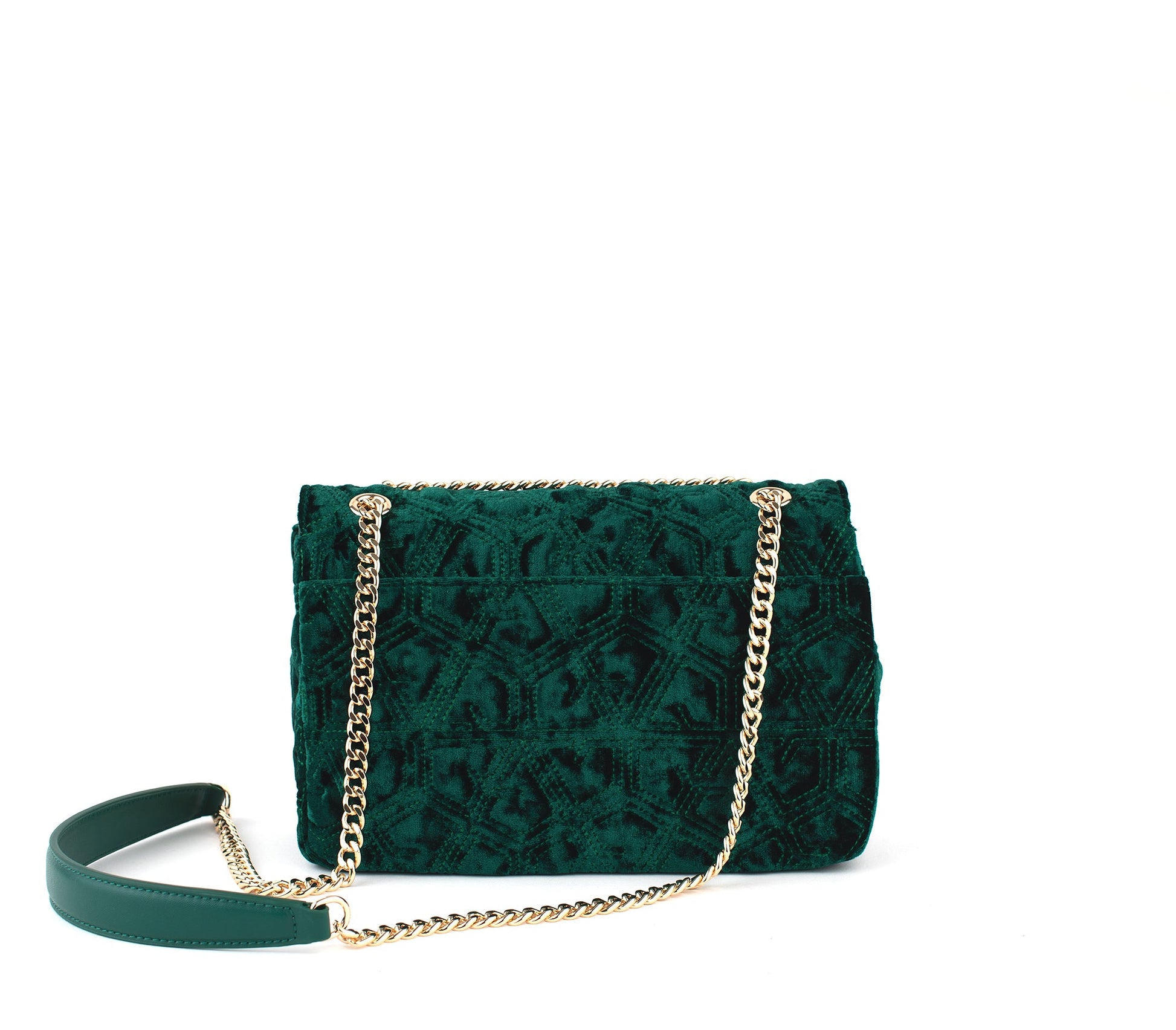 Broadway - Green Vegan Shoulder Bag - lolaluxeshop