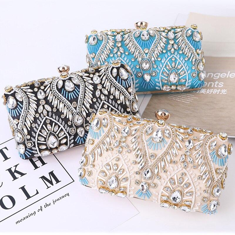 Clutch Handbag Luxury Diamond Rhinestone Clutch Bags Exquisite Female Clutches - LOLA LUXE