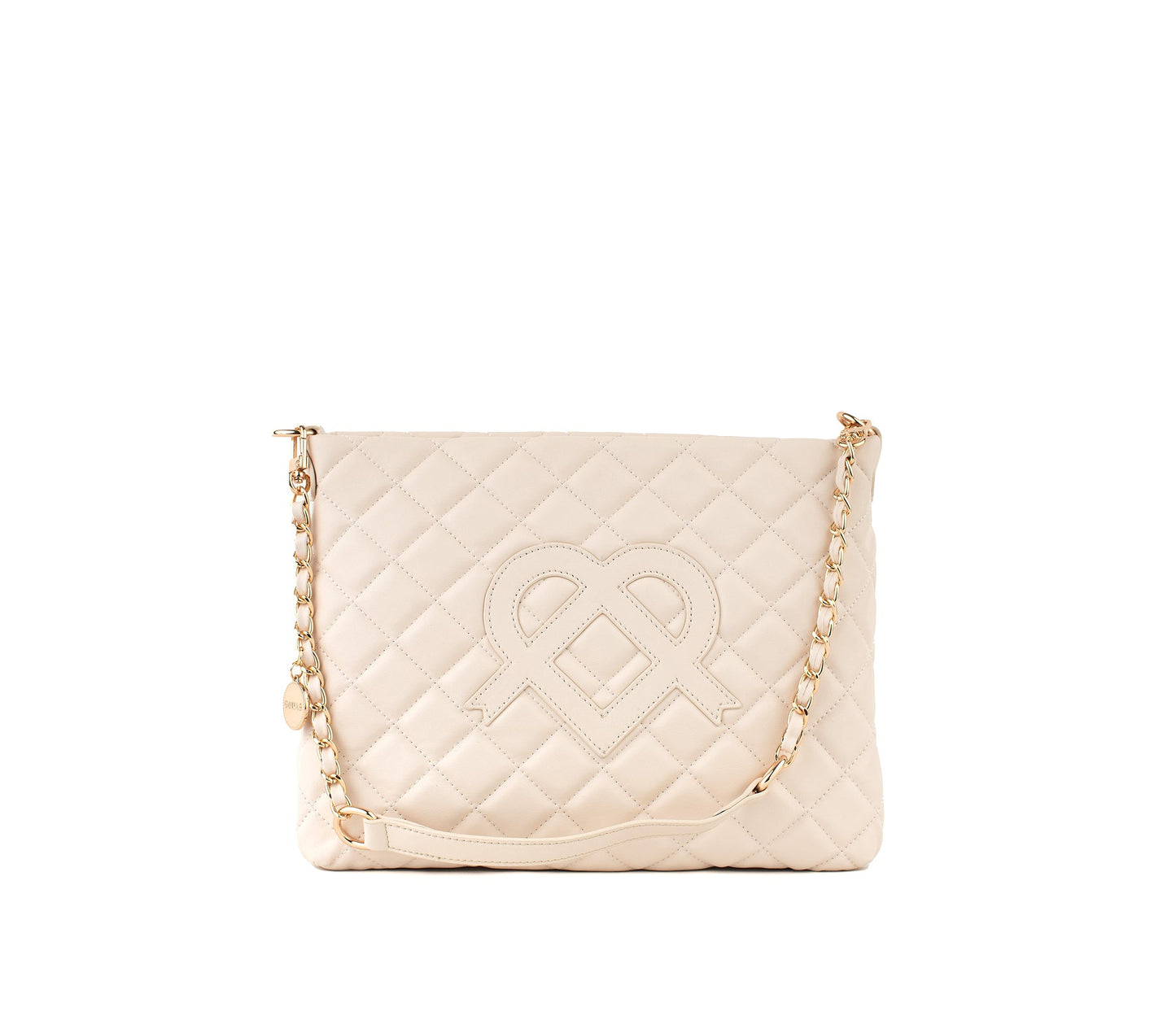 Koi - Off-White Quilted Vegan Leather Purse - lolaluxeshop